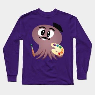 Bruno the Artsy Octopus Long Sleeve T-Shirt